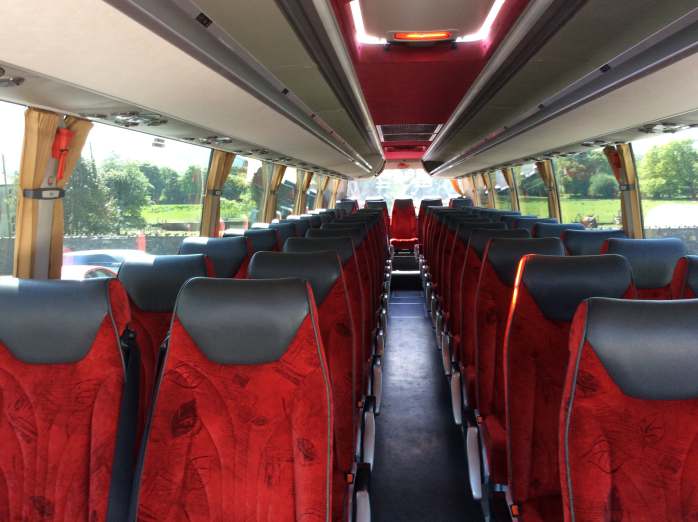 Inside 55 Seater Coach